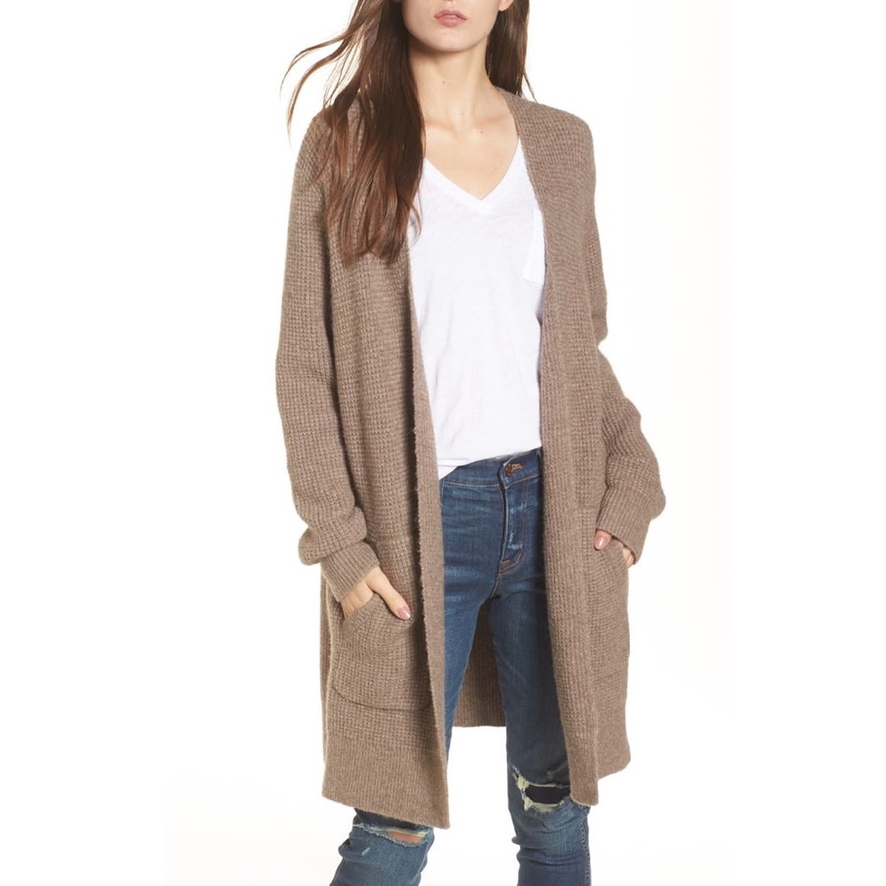 Madewell Waffle Stitch Cardigan Sweater
